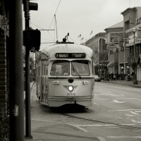 San Francisco - Fisherman's Trolley (B&W)
